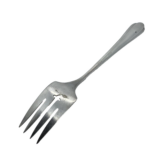 1938 Simon L. & George H. Rogers 8 1/4" Serving Fork SP Floral Pattern - Picture 7 of 11